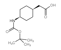 Boc-cis-1,4-aminocyclohexyl Acetic Acid - Chemical structure and product image