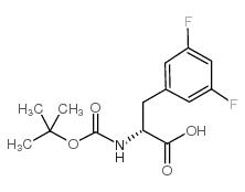Boc-D-3,5-difluorophenylalanine - Chemical structure and product image