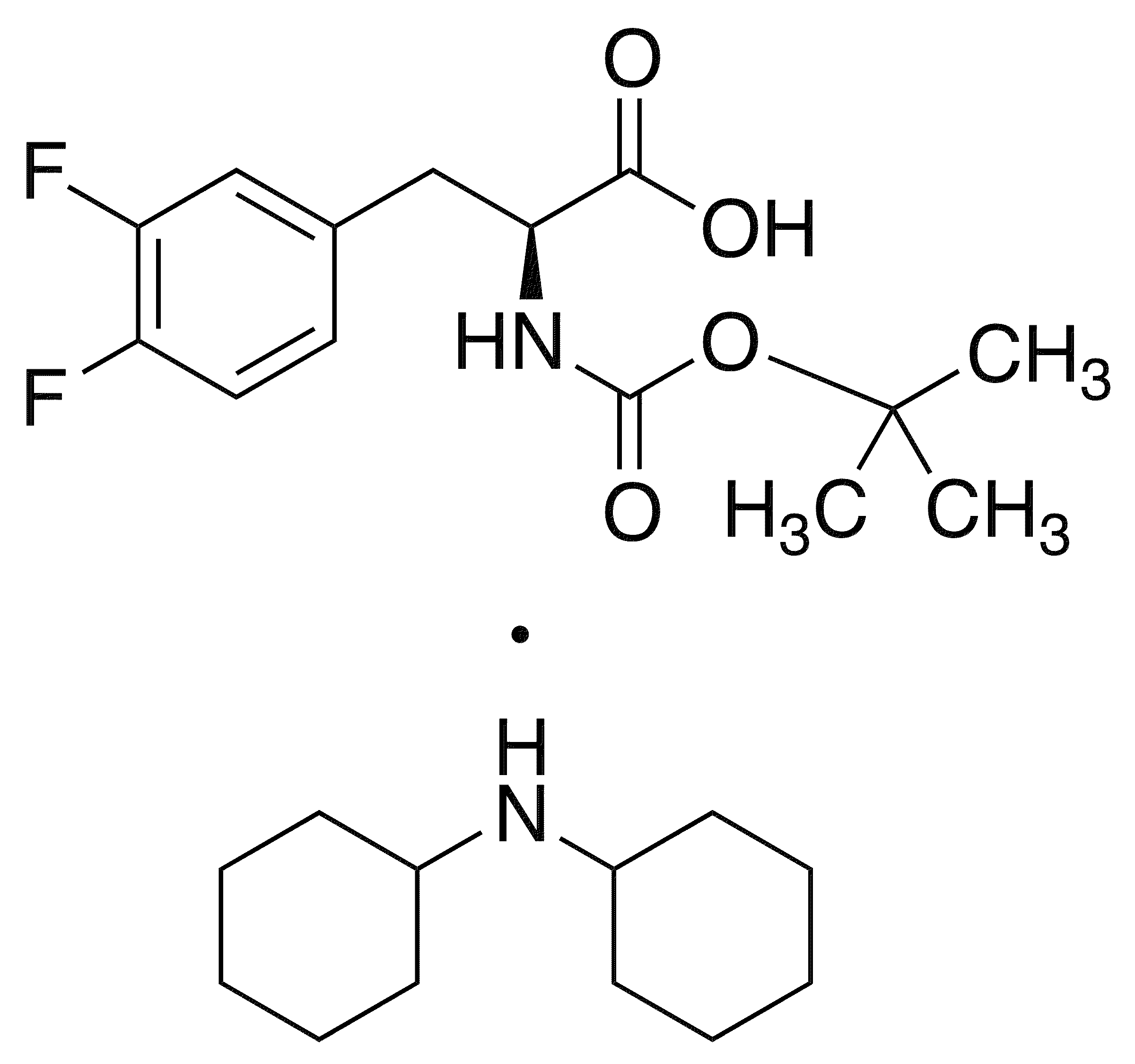 Boc-3,4-difluoro-l-phe-oh dcha - Chemical structure and product image