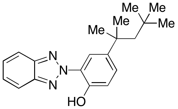 2-Benzotriazolyl-4-tert-octylphenol - Chemical structure and product image