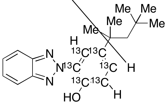 2-Benzotriazolyl-4-tert-octylphenol-13C6 - Chemical structure and product image