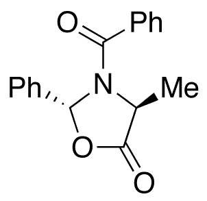 (2R 4S)-3-Benzoyl-4-methyl-2-phenyl-5-oxazolidinone - Chemical structure and product image