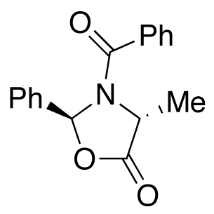(2S 4R)-3-Benzoyl-4-methyl-2-phenyl-5-oxazolidinone - Chemical structure and product image