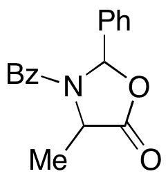 3-Benzoyl-4-methyl-2-phenyl-5-oxazolidinone - Chemical structure and product image