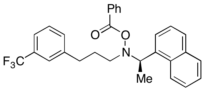 (R)-O-Benzoyl-N-(1-(naphthalen-1-yl)ethyl)-N-(3-(3-(trifluoromethyl)phenyl)propyl)hydroxylamine - Chemical structure and product image