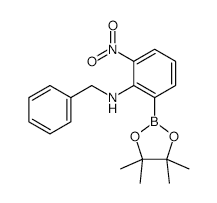 2-N-Benzylamino-3-nitrophenylboronic Acid Pinacol Ester - Chemical structure and product image