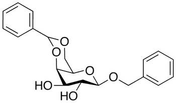 Benzyl 4,6-O-Benzylidene-β-D-galactopyranoside - Chemical structure and product image
