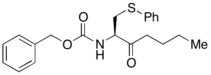 (R)-Benzyl (3-Oxo-1-(phenylthio)heptan-2-yl)carbamate - Chemical structure and product image