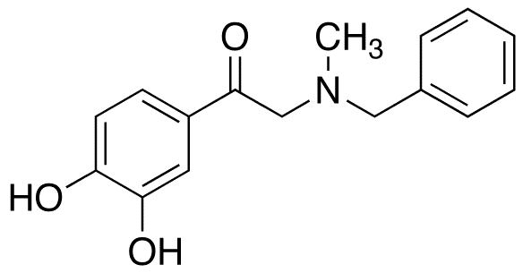 2-(Benzylmethylamino)-3,4-dihydroxyacetophenone - Chemical structure and product image