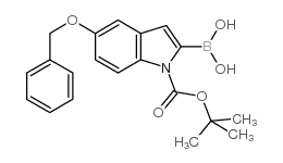 5-Benzyloxy-1-BOC-indole-2-boronic acid - Chemical structure and product image