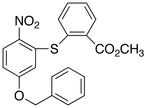 4-Benzyloxy-2-(2’-carbomethoxy)thiophenylnitrobenzene - Chemical structure and product image