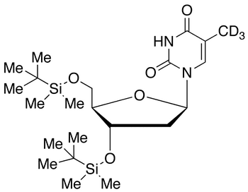 3,5-Bis-O-(tert-butyldimethylsilyl)thymidine-d3 - Chemical structure and product image