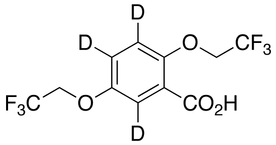 2,5-Bis(2,2,2-trifluoroethoxy)benzoic Acid-d3 - Chemical structure and product image