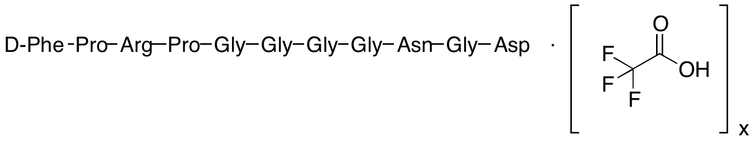 Bivalirudin 1-11 Fragment Trifluoroacetic Acid Salt - Chemical structure and product image