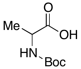 DL-N-Boc-alanine - Chemical structure and product image