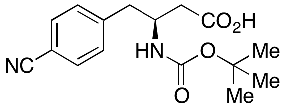 Boc-​(S)​-​3-​amino-​4-​(4-​cyanophenyl)​butanoic Acid - Chemical structure and product image