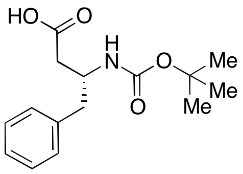 Boc-D-β-homophenylalanine - Chemical structure and product image