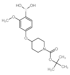 4-(1-BOC-piperidin-4-yloxy)-2-methoxyphenylboronic Acid - Chemical structure and product image
