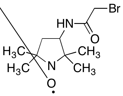 3-(2-Bromoacetamido)-2,2,5,5-tetramethyl-1-pyrrolidinyloxy, Free Radical - Chemical structure and product image