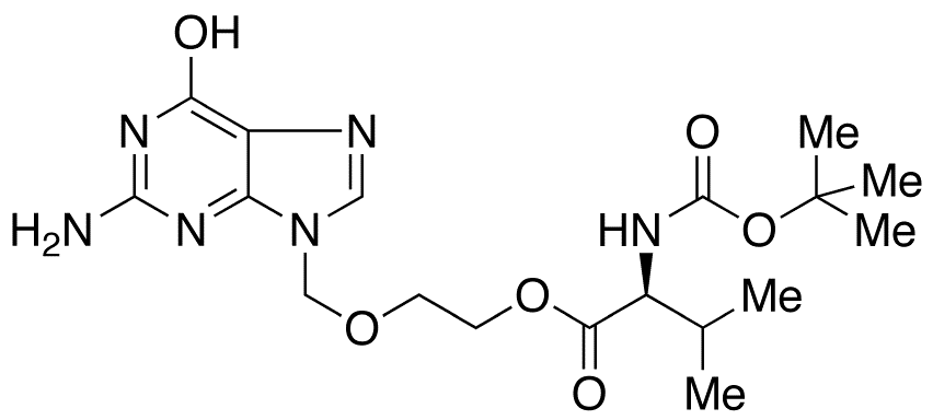 N-t-Boc Valacyclovir - Chemical structure and product image