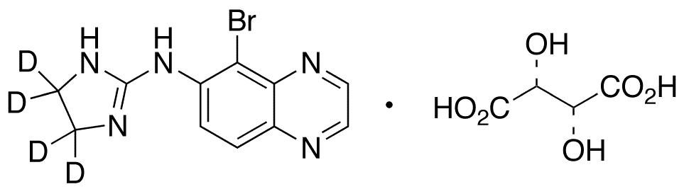 Brimonidine-d4 L-Tartrate - Chemical structure and product image