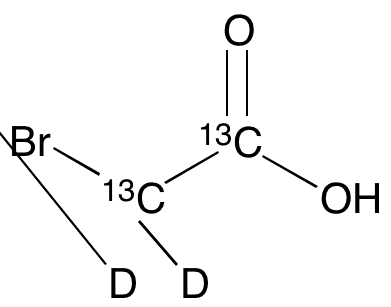 Bromoacetic-1,2-13C2 Acid-d2 - Chemical structure and product image