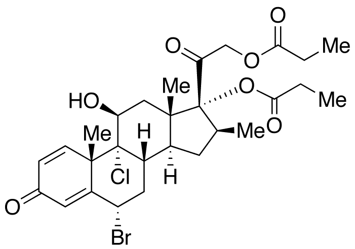 B66α-Bromo Beclomethasone Dipropionate - Chemical structure and product image