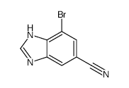 7-Bromo-1H-1,3-benzodiazole-5-carbonitrile - Chemical structure and product image