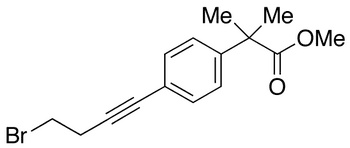 4-(4-Bromo-1-butyn-1-yl)-α,α-dimethyl-benzeneacetic Acid Methyl Ester - Chemical structure and product image