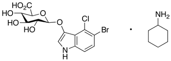 5-Bromo-4-chloro-3-indolyl β-D-glucuronide, Cyclohexylammonium Salt - Chemical structure and product image