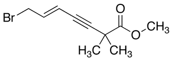 E-1-Bromo-6,6-dimethyl-6-methylcarboxylate-2-en-4-yne - Chemical structure and product image