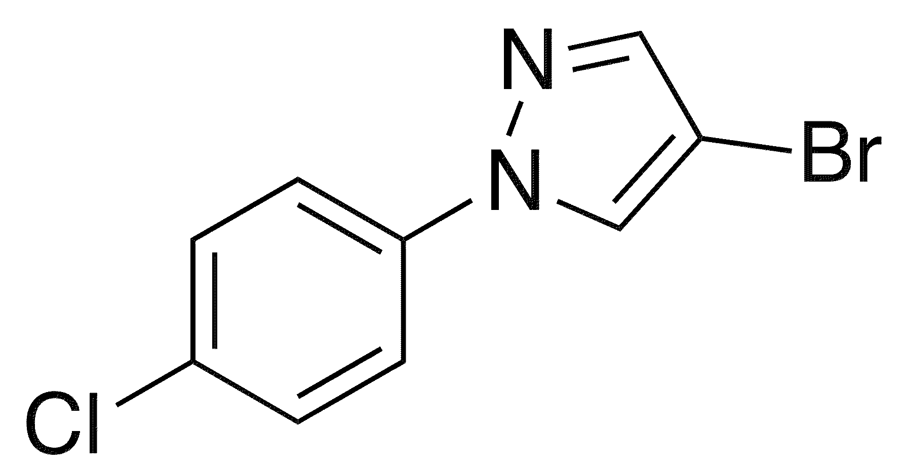 4-Bromo-1-(4-chlorophenyl)pyrazole - Chemical structure and product image