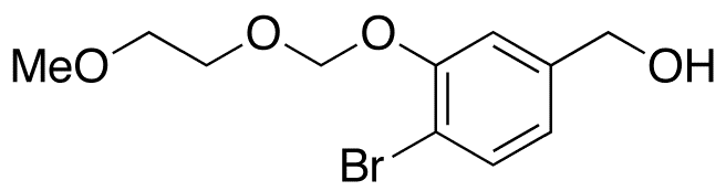 4-Bromo-3-hydroxy-benzenemethanol 3-O-(2-Methoxyethoxymethyl) Ether - Chemical structure and product image