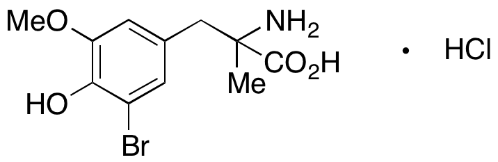 3-Bromo-5-methoxy-α-methyltyrosine Hydrochloride - Chemical structure and product image