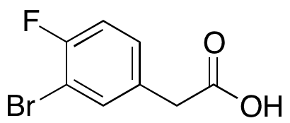 3-Bromo-4-fluorophenylacetic Acid - Chemical structure and product image