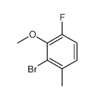 2-Bromo-4-fluoro-3-methoxy-1-methylbenzene - Chemical structure and product image