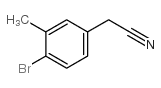 2-(4-Bromo-3-methylphenyl)acetonitrile - Chemical structure and product image