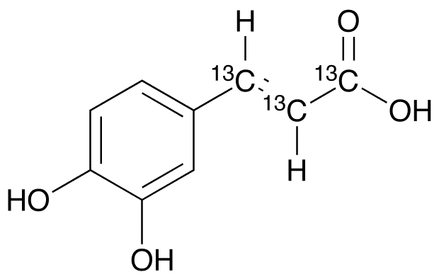 Caffeic Acid-13C3 - Chemical structure and product image