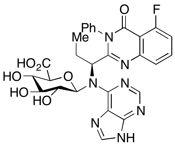 CAL-101 N-beta-D-Glucuronide - Chemical structure and product image
