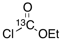 Ethyl Chloroformate-13C1 (Solution in Toluene) - Chemical structure and product image