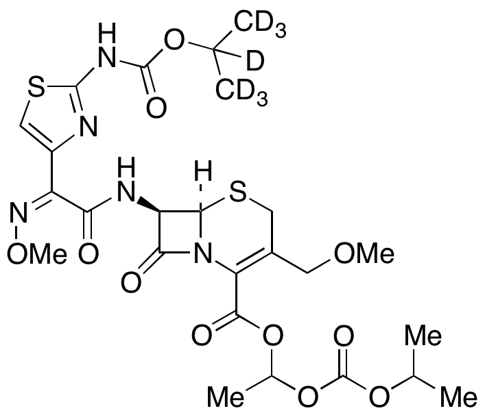 Cefpodoxime Proxetil Isopropylcarbamate-d7 - Chemical structure and product image