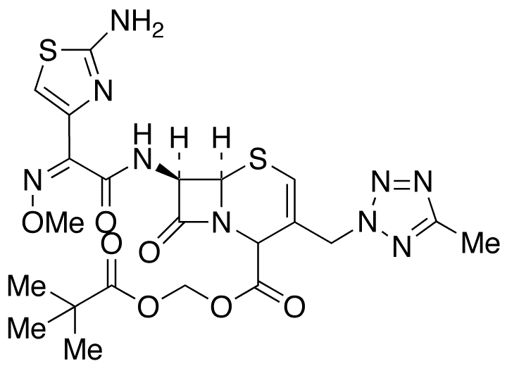 Delta 2-Cefteram Pivoxil, 1:1 mixture with Cefteram Pivoxil (C244300) - Chemical structure and product image