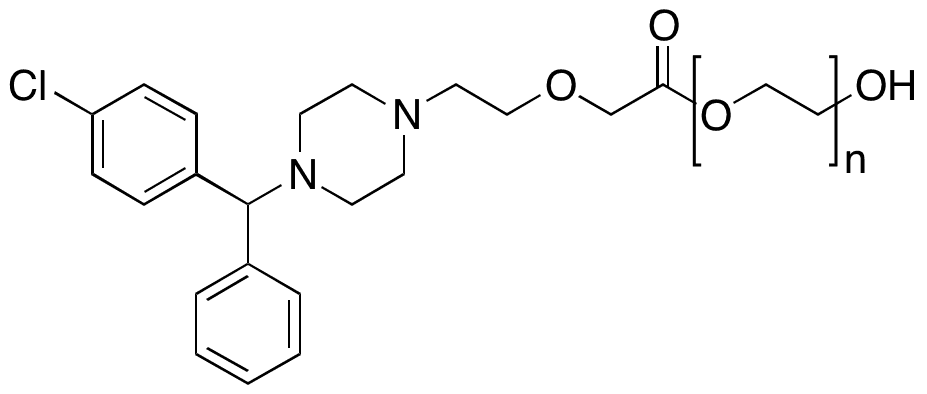 Cetirizine Polyethylene Glycol (PEG) Ester - Chemical structure and product image