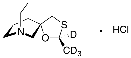 Cevimeline-d4 Hydrochloride Salt (Major) - Chemical structure and product image