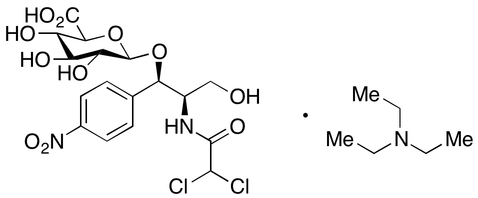 Chloramphenicol 1-O-Beta-D-Glucuronide Triethylammonium Salt - Chemical structure and product image