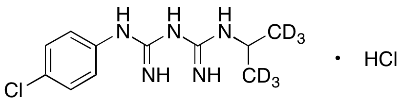 Chlorguanide-d6 Hydrochloride - Chemical structure and product image