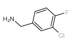 3-Chloro-4-fluorobenzylamine - Chemical structure and product image