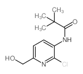 N-(2-Chloro-6-(hydroxymethyl)pyridin-3-yl)-pivalamide - Chemical structure and product image