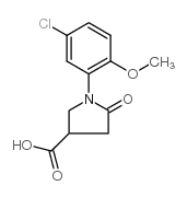 1-(5-Chloro-methoxyphenyl)-5-oxo-3-pyrrolidinecarboxylic Acid - Chemical structure and product image