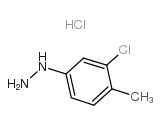 3-Chloro-4-methylphenylhydrazine Hydrochloride - Chemical structure and product image